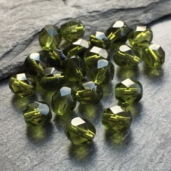 7MM FIRE POLISHED BEAD